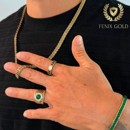 Anillo Olimpus Gemas Negras