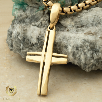 Dije hombre Cruz calada