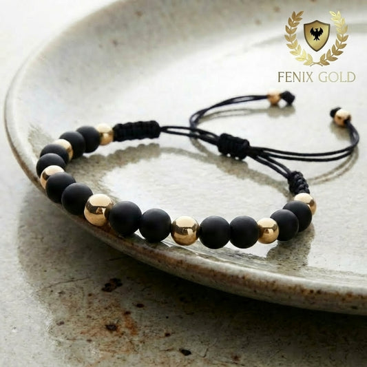 Pulsera Balines Intercalada Doble